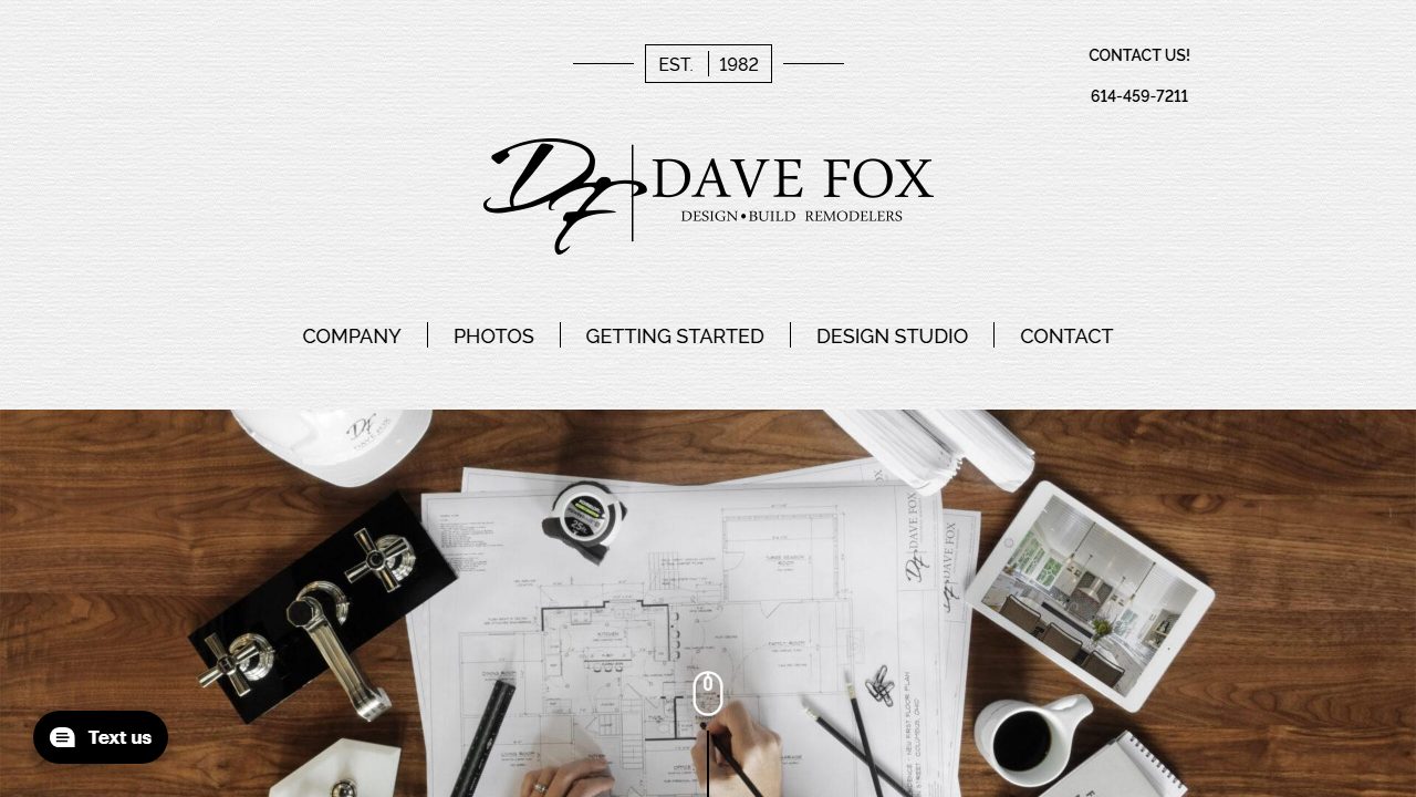 Dave Fox Design Build Remodelers website preview