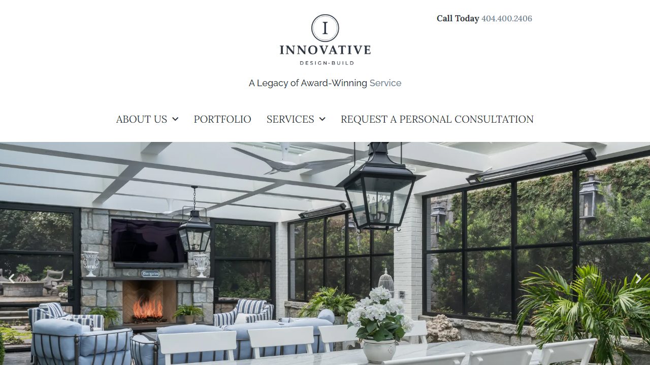 Innovative Design + Build website preview