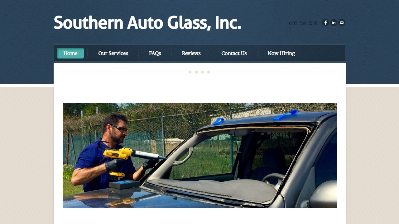 Southern Auto Glass website preview